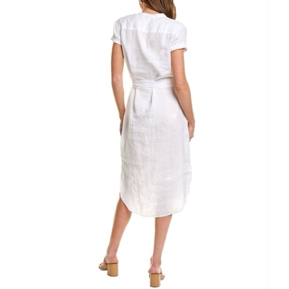 James Perse Womens Linen Shirtdress Midi in White Size 2 - M NWOT - Picture 2 of 6